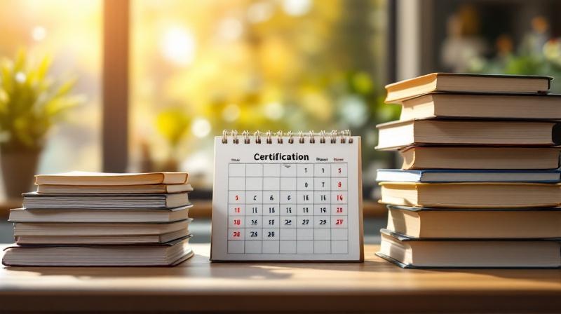 Waage mit Zeit links und Geld rechts, daneben Unterlagen zu WFW und BWL-Bachelor